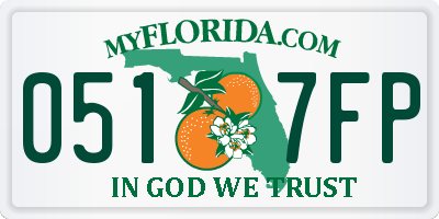 FL license plate 0517FP