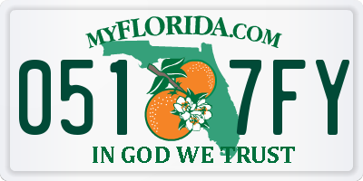 FL license plate 0517FY