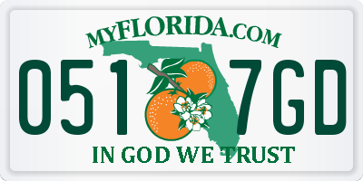 FL license plate 0517GD