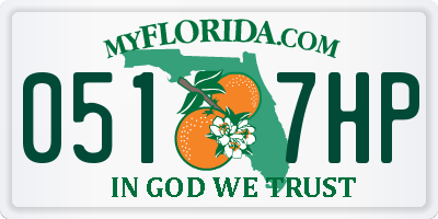 FL license plate 0517HP
