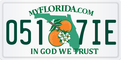 FL license plate 0517IE