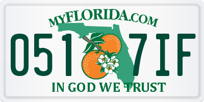 FL license plate 0517IF