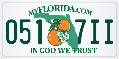 FL license plate 0517II