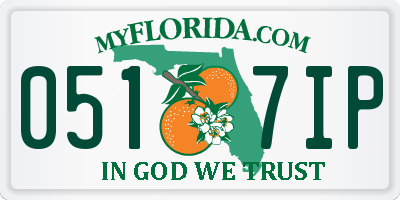 FL license plate 0517IP