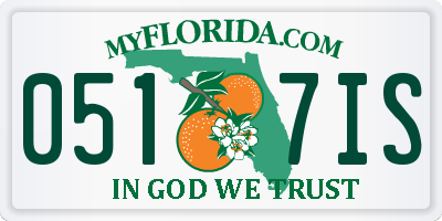 FL license plate 0517IS