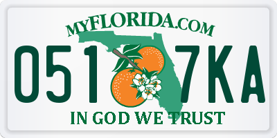 FL license plate 0517KA