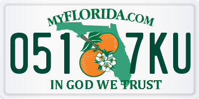 FL license plate 0517KU