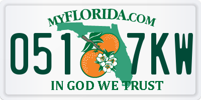 FL license plate 0517KW