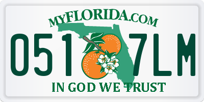 FL license plate 0517LM
