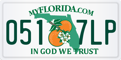 FL license plate 0517LP