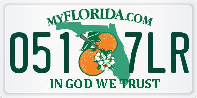 FL license plate 0517LR