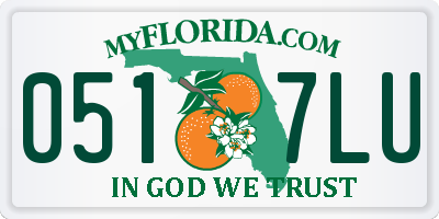 FL license plate 0517LU