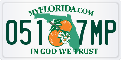 FL license plate 0517MP