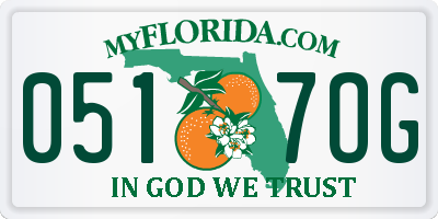 FL license plate 0517OG