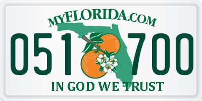 FL license plate 0517OO