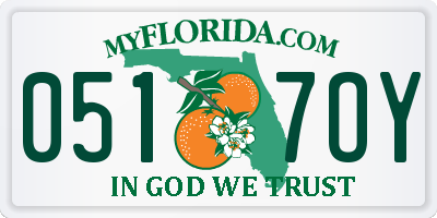 FL license plate 0517OY