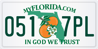 FL license plate 0517PL
