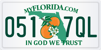FL license plate 0517QL