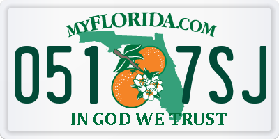 FL license plate 0517SJ