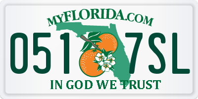 FL license plate 0517SL