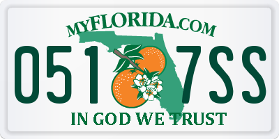 FL license plate 0517SS