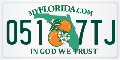 FL license plate 0517TJ