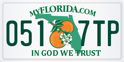 FL license plate 0517TP