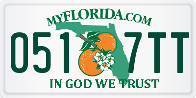 FL license plate 0517TT