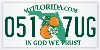FL license plate 0517UG