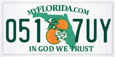 FL license plate 0517UY