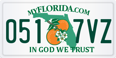 FL license plate 0517VZ
