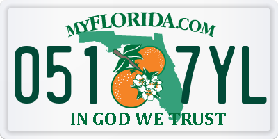 FL license plate 0517YL