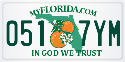 FL license plate 0517YM