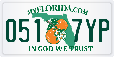FL license plate 0517YP