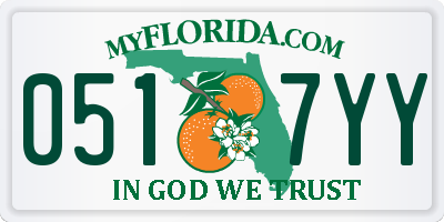 FL license plate 0517YY