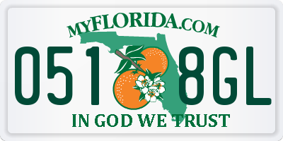 FL license plate 0518GL