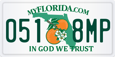 FL license plate 0518MP