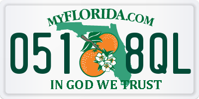 FL license plate 0518QL