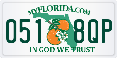 FL license plate 0518QP