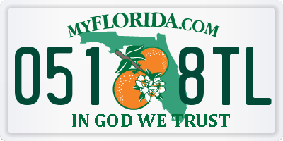 FL license plate 0518TL