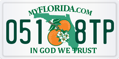 FL license plate 0518TP