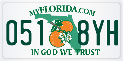 FL license plate 0518YH