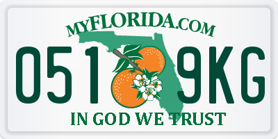 FL license plate 0519KG