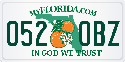 FL license plate 0520BZ