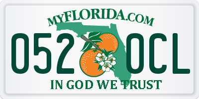 FL license plate 0520CL