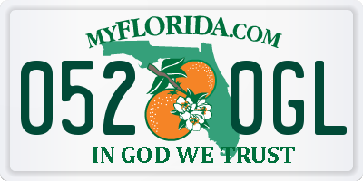 FL license plate 0520GL