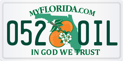 FL license plate 0520IL