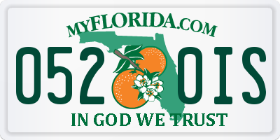 FL license plate 0520IS