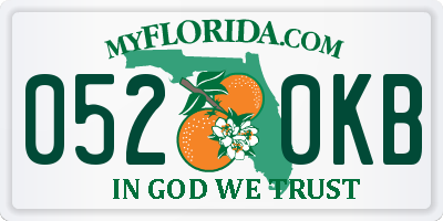 FL license plate 0520KB