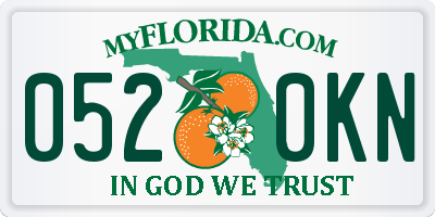 FL license plate 0520KN